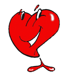 Czerwone serce zamienia się w buziaka